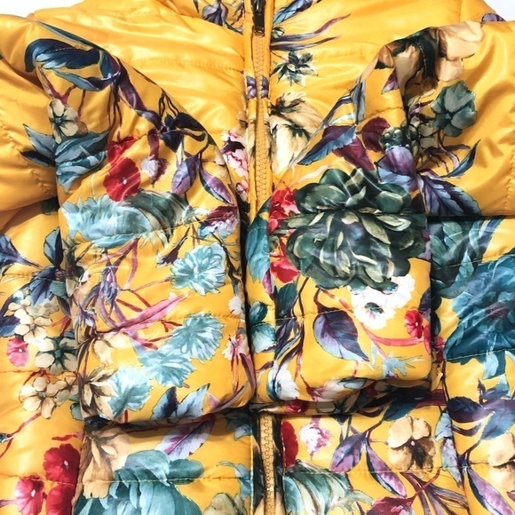 John & JENN Floral Print Hoodie Puffer Jacket - Picture 6 of 8